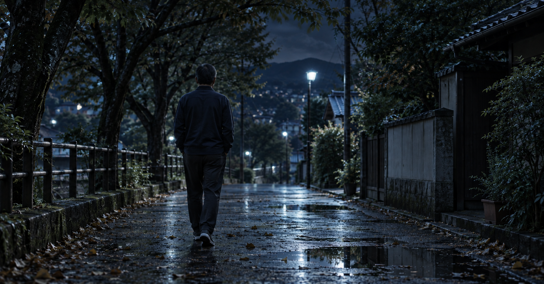 黒・青・グレーを基調とした「完全に善良に生きることを諦めたら、ずいぶん気楽になった」のイメージ