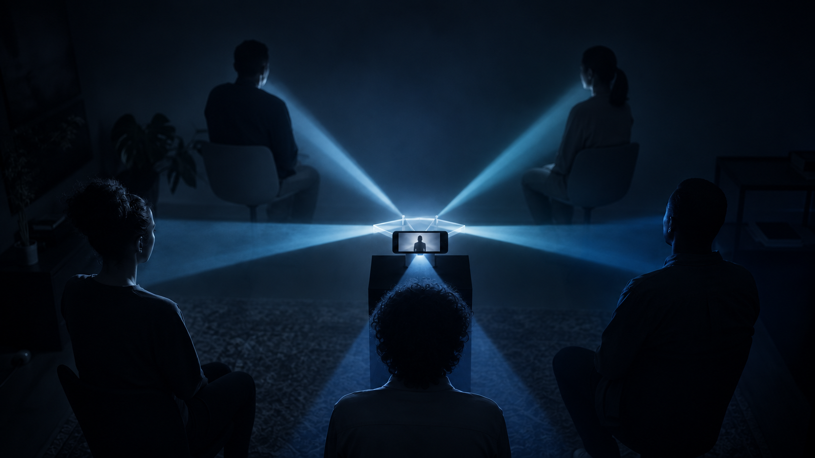 黒・青・グレーを基調とした「同じ動画を見ても、人は別の現実を見る――コメント欄を五つに分けてみた」のイメージ