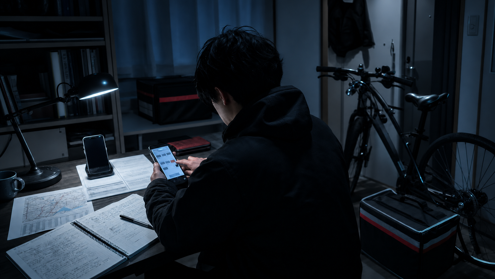 黒・青・グレーを基調とした「【生存戦略】「垢バン」を恐れるな、準備しろ。――依存を殺して「現在の至福」を守る技術。」のイメージ