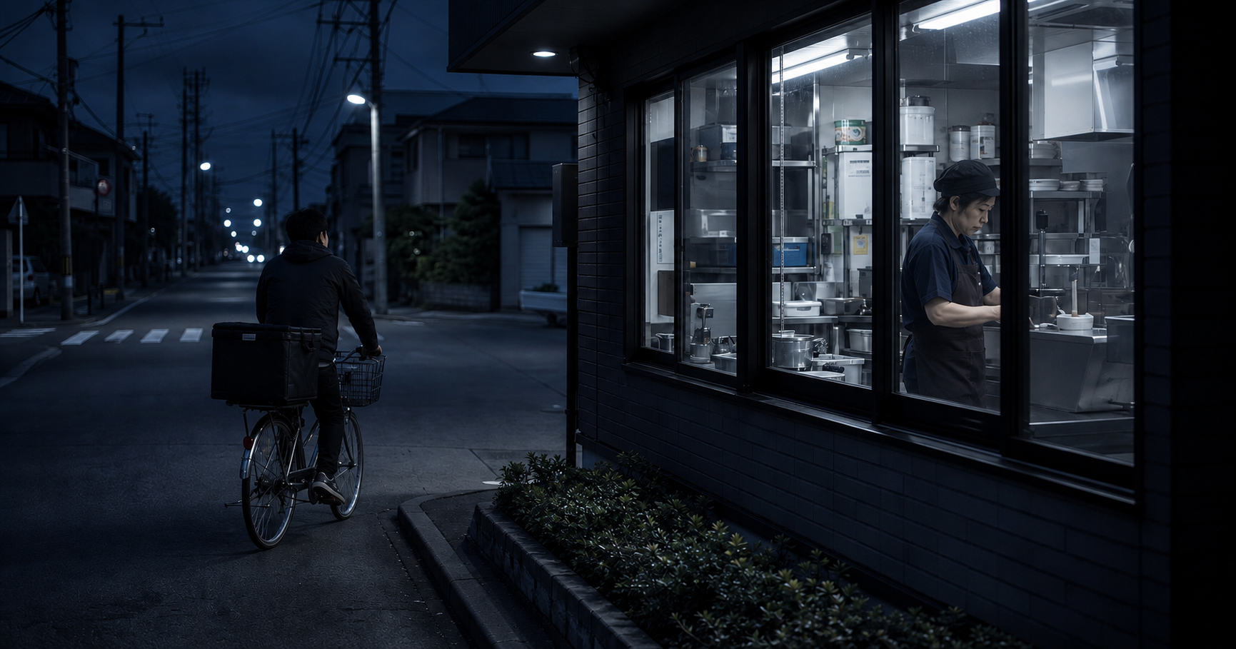 黒・青・グレーを基調とした「ダブルを一件捨て、力を抜いて走った。それでも日当は10,530円だった」のイメージ